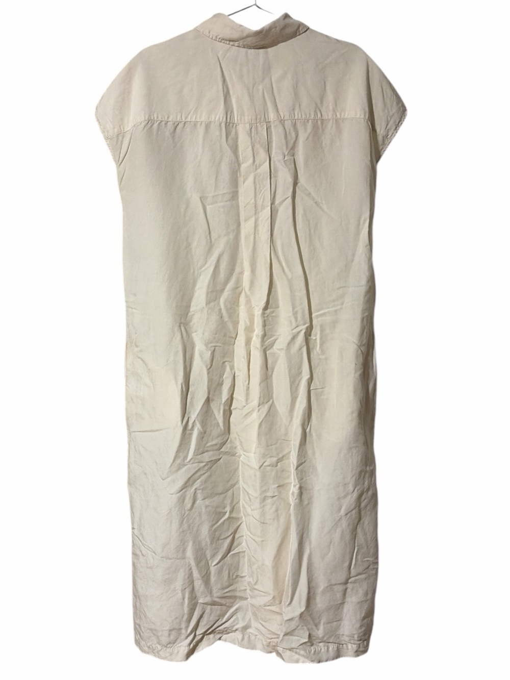 Uniqlo x Comptoir des Cotonniers Linen Blend Pintuck Sleeveless Dress - Cream - Picture 2 of 5
